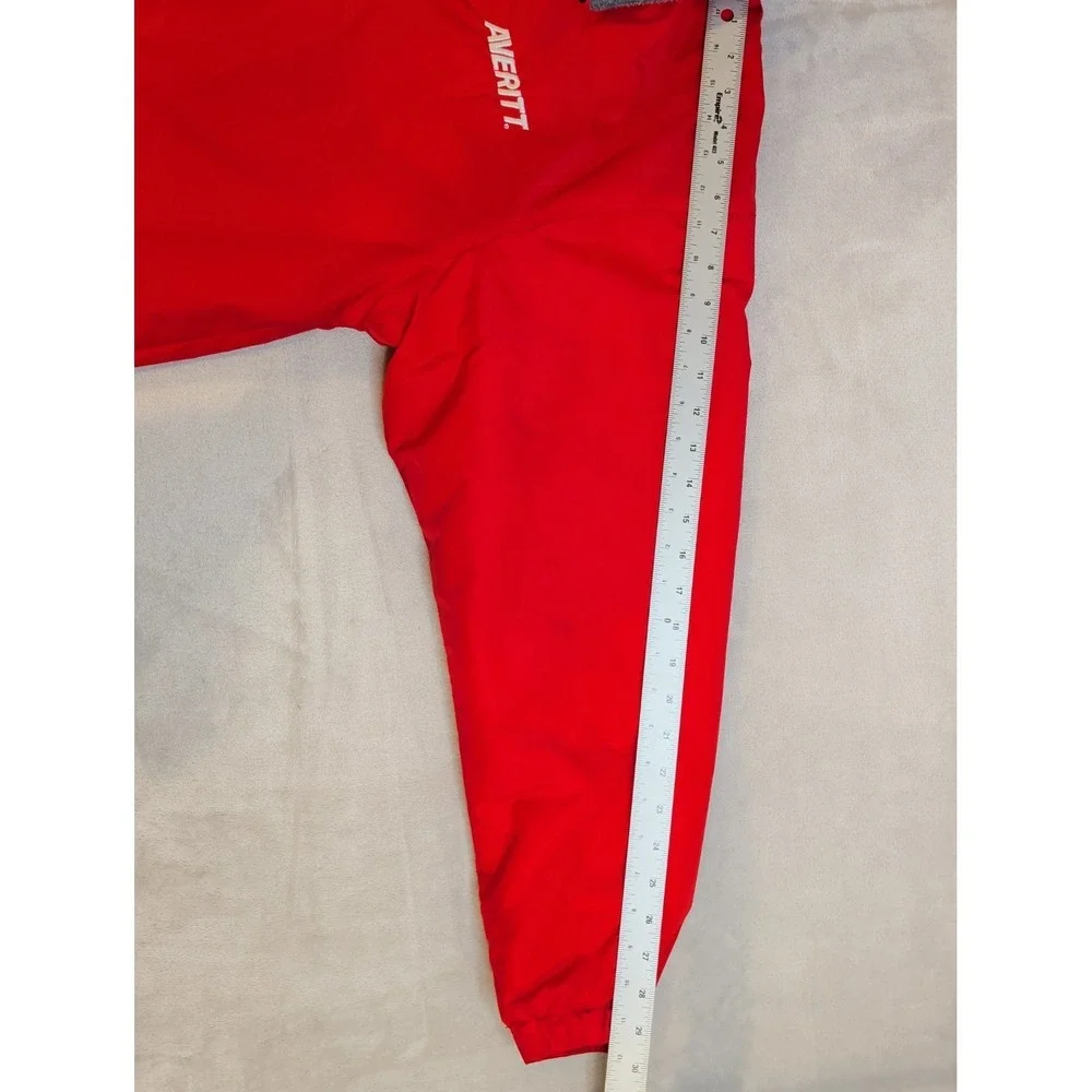 Cintas Averitt Red Jacket Mens‎ M Fleece Lined Full Zip Work Windbreaker